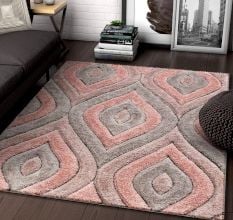 Modern Geometric Bedroom Rug
